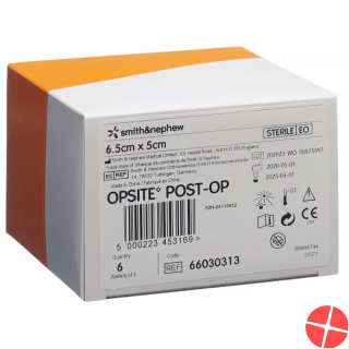 Opsite Post OP Folienverband 6.5x5cm 6x 5 Stück
