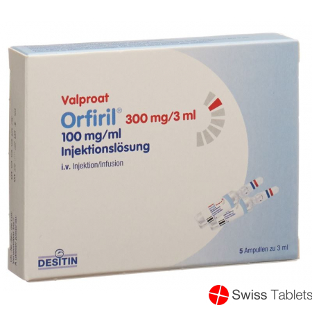 Orfiril Injektionslösung 300mg/3ml Ampullen 5 Stück buy online