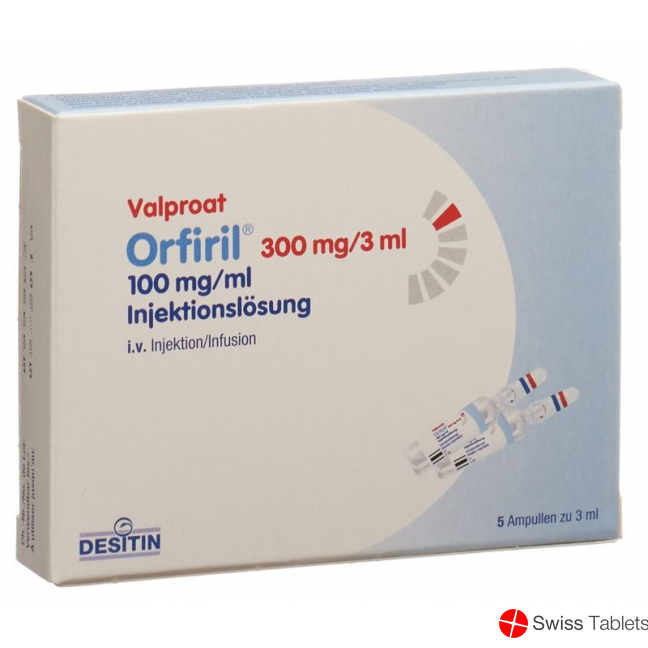 Orfiril Injektionslösung 300mg/3ml Ampullen 5 Stück buy online