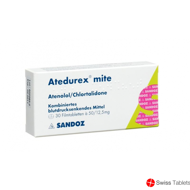 Atedurex Mite Filmtabletten 50/12.5 30 Stück buy online