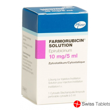 Farmorubicin Sol Injektionslösung 10mg Cytosafe 5ml buy online