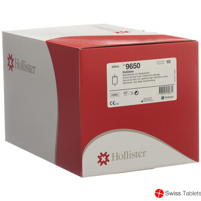 Hollister Bettbeutel 2L 120cm Steril 10 Beutel buy online