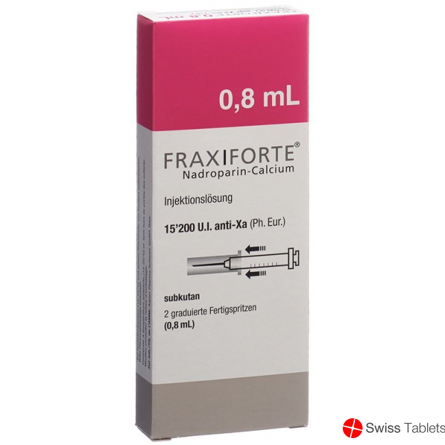Fraxiforte 0.8ml Injektionslösung 2 Fertigspritzen 0.8ml buy online Fraxiforte 0.8ml Injektionslösung 2 Fertigspritzen 0.8ml buy online