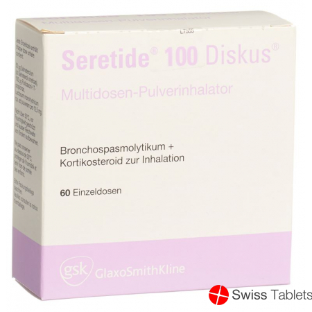 Seretide 100 Diskus Inh Pulver 60 Dos buy online