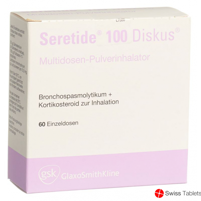 Seretide 100 Diskus Inh Pulver 60 Dos buy online