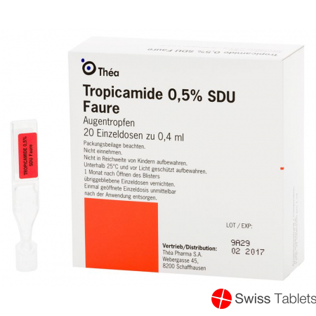 Tropicamide Augentropfen 0.5% 20x 0.4ml buy online