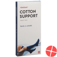 Venosan Cotton A-d Support Socks L Black 1 Paar