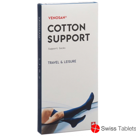 Venosan Cotton A-d Support Socks L Black 1 Paar buy online