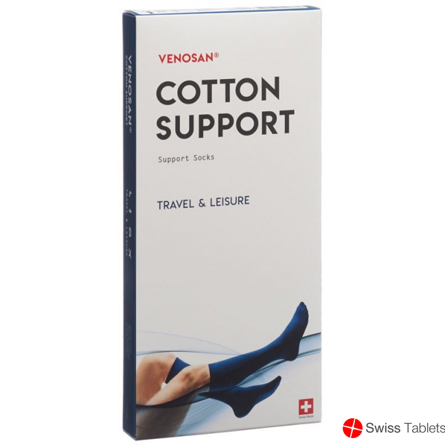 Venosan Cotton A-d Support Socks L Black 1 Paar buy online