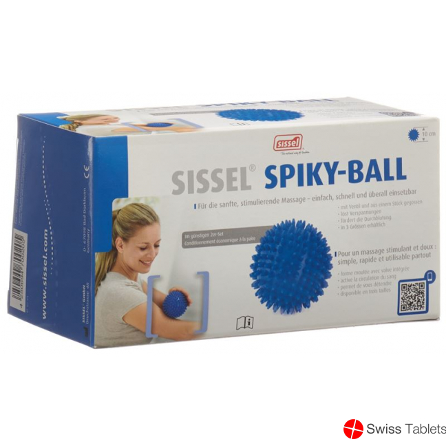 Sissel Igelbaelle 10cm Blau 2 Stück buy online