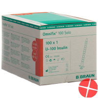 Braun Omnifix 1 ml 100 pieces insulin syringes Braun Omnifix 1 ml 100 pieces insulin syringes
