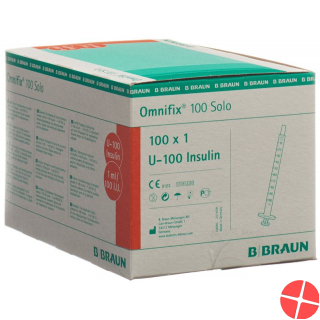 Braun Omnifix 100 Insulin 1ml Solo L 100 Stück
