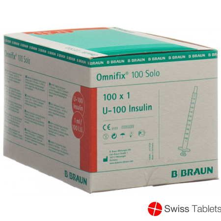 Braun Omnifix 100 Insulin 1ml Solo L 100 Stück buy online