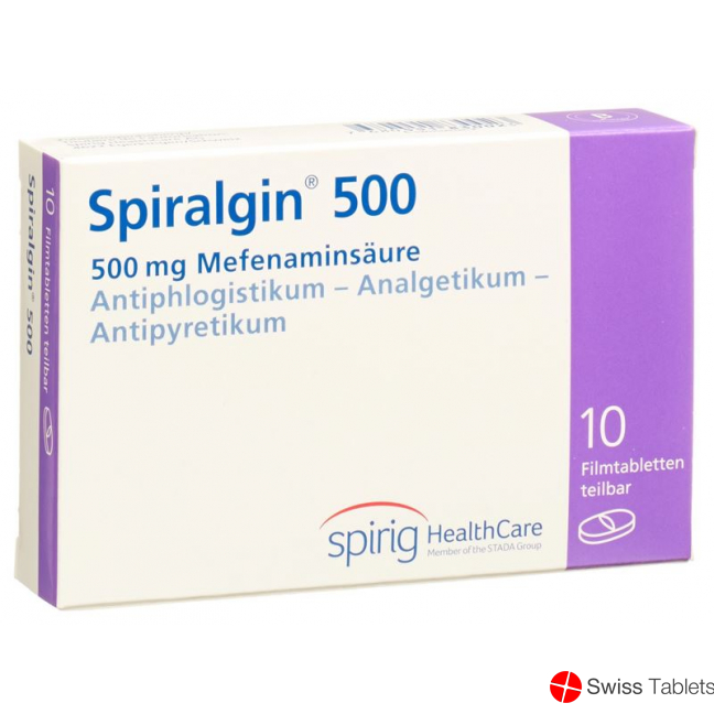 Spiralgin Filmtabletten 500mg 10 Stück buy online
