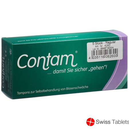 Contam Vaginaltampon 26mm Regular 5 Stück buy online