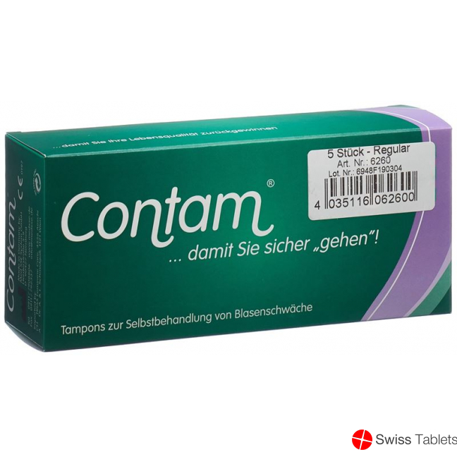 Contam Vaginaltampon 26mm Regular 5 Stück buy online