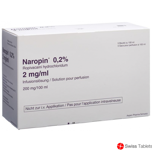 Naropin Injektionslösung 0.2% 5 Polybag 100ml buy online