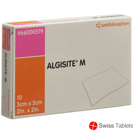 Algisite M Alginat Kompressen 5x5cm 10 Stück buy online