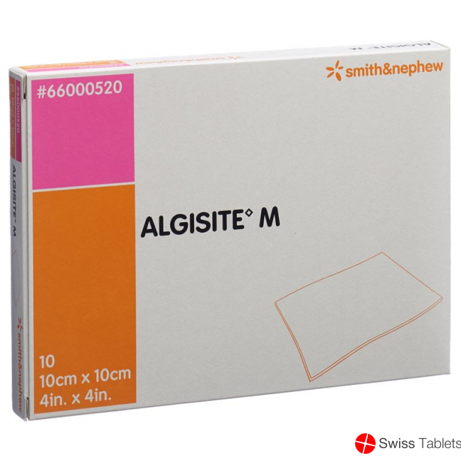 Algisite M Alginat Kompressen 10x10cm 10 Stück buy online