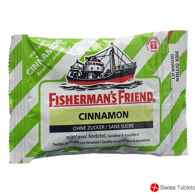 Fishermans Friend Pastillen Cinnamon ohne Zucker 25g buy online