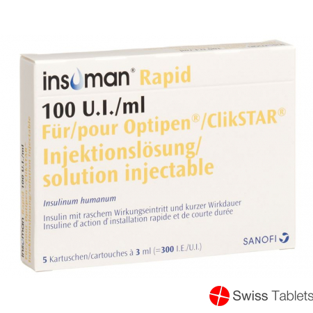 Insulin Insuman Rapid Injektionslösung Optipen 5x 3ml buy online