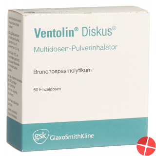 Ventolin Diskus Multidos Inh Pulver 200mcg 60 Dos