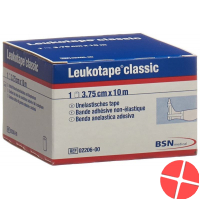Leukotape Classic unelastische Klebebinde 10m x 3.75cm Weiss Leukotape Classic unelastische Klebebinde 10m x 3.75cm Weiss