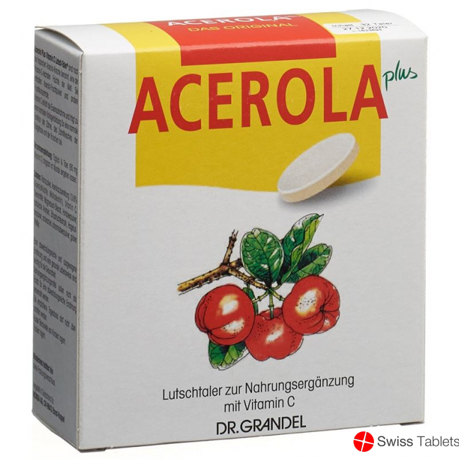 Acerola Plus Vitamin C Lutsch-Taler 32 Stück buy online