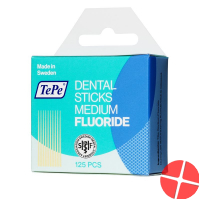 TePe Zahnhölzer mit Fluorid aus Lindenholz Medium 125 Stück