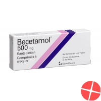 Becetamol Kautabletten 500mg 20 Stück Becetamol Kautabletten 500mg 20 Stück