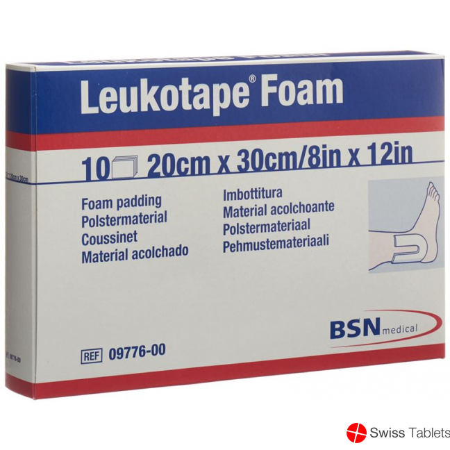Leukotape Foam Polstermaterial 20x30cm 10 Stück buy online