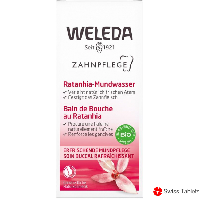 Weleda Ratanhia Mundwasser Konzentrat 50ml buy online