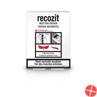 Recozit Motten Papier 2x 5 Stück