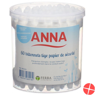 Anna Wattestäbchen Sicherheit 60 Stück