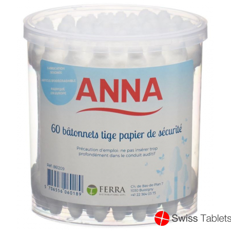 Anna Wattestäbchen Sicherheit 60 Stück buy online