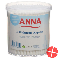 Anna Wattestäbchen Papier 200 Stück