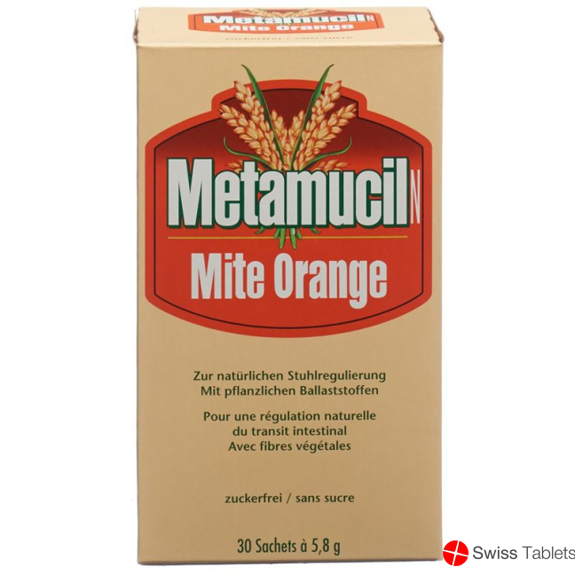 Metamucil N Mite Pulver Orange 30 Beutel buy online