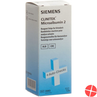 Clinitek microalbumin two reagent strips for urinalysis 25 pcs