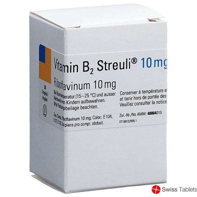 Vitamin B2 Streuli Dragees 10mg 20 Stück buy online