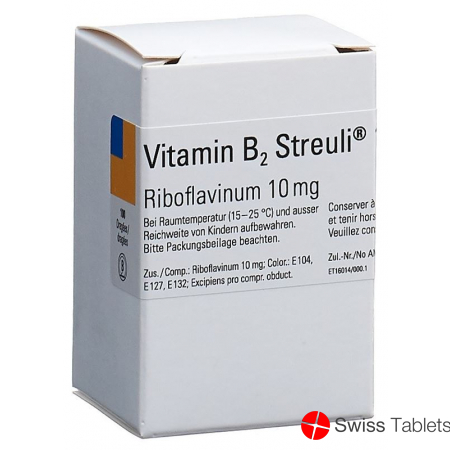 Vitamin B2 Streuli Dragees 10mg 100 Stück buy online
