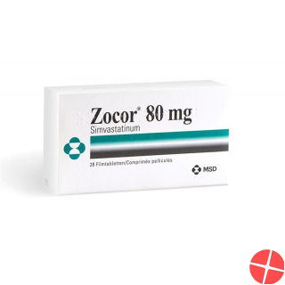 Zocor Filmtabletten 80mg 28 Stück