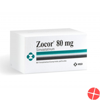 Zocor Filmtabletten 80mg 98 Stück