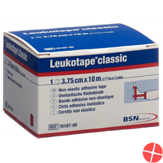 Leukotape Classic unelastische Klebebinde 10m x 3.75cm Rot Leukotape Classic unelastische Klebebinde 10m x 3.75cm Rot