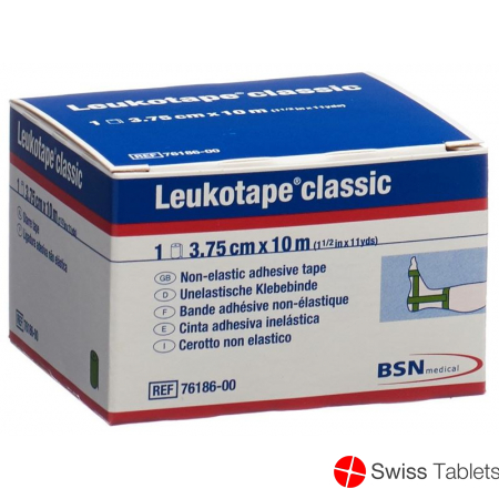 Leukotape Classic unelastische Klebebinde 10m x 3.75cm Grün buy online