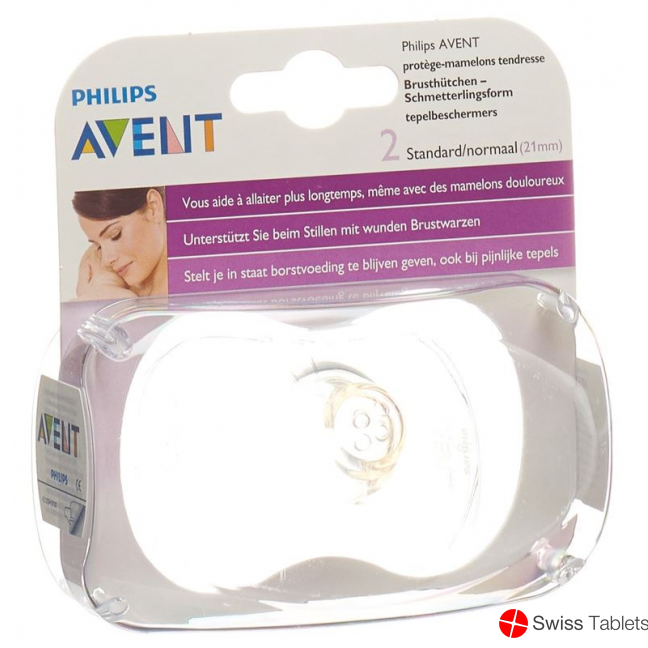 Avent Philips Brusthuetchen Schmetterling Normal 2 Stück buy online