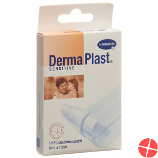 Dermaplast Sensitive Quick Bandage White 6x10cm 10 Pieces