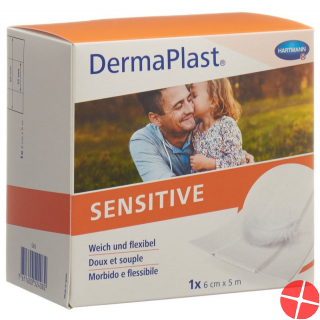 Dermaplast Sensitive Quick Bandage White 6cmx5m Roll