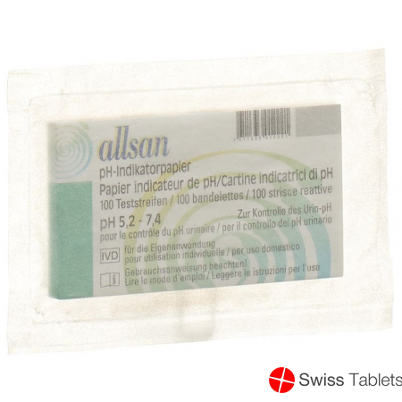 Allsan pH indicator paper 5.2-7.4 100 pcs