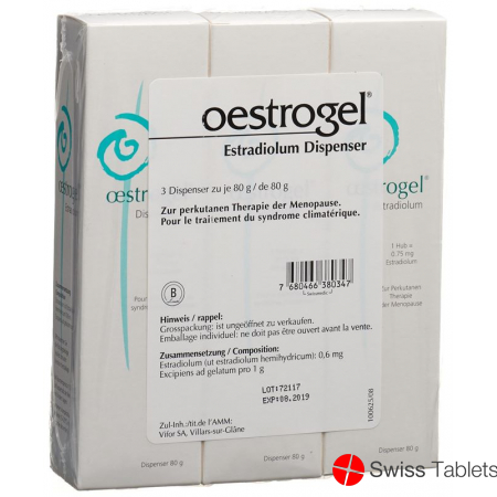 Oestrogel Gel 3 Disp 80g buy online