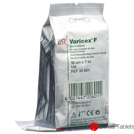 Varicex F zinc paste bandage 10cmx7m buy online